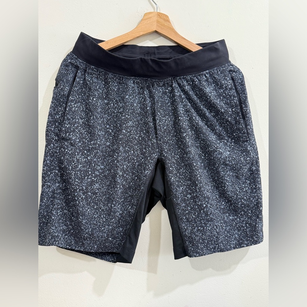 lululemon athletica Black Speckle Athletic Shorts